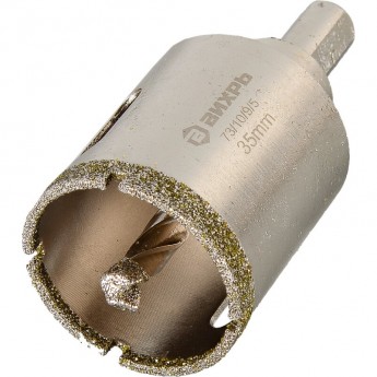 Коронка алмазная ВИХРЬ по керамограниту/керамике 35 мм Коронка алмазная ВИХРЬ по керамограниту/керамике 35 мм